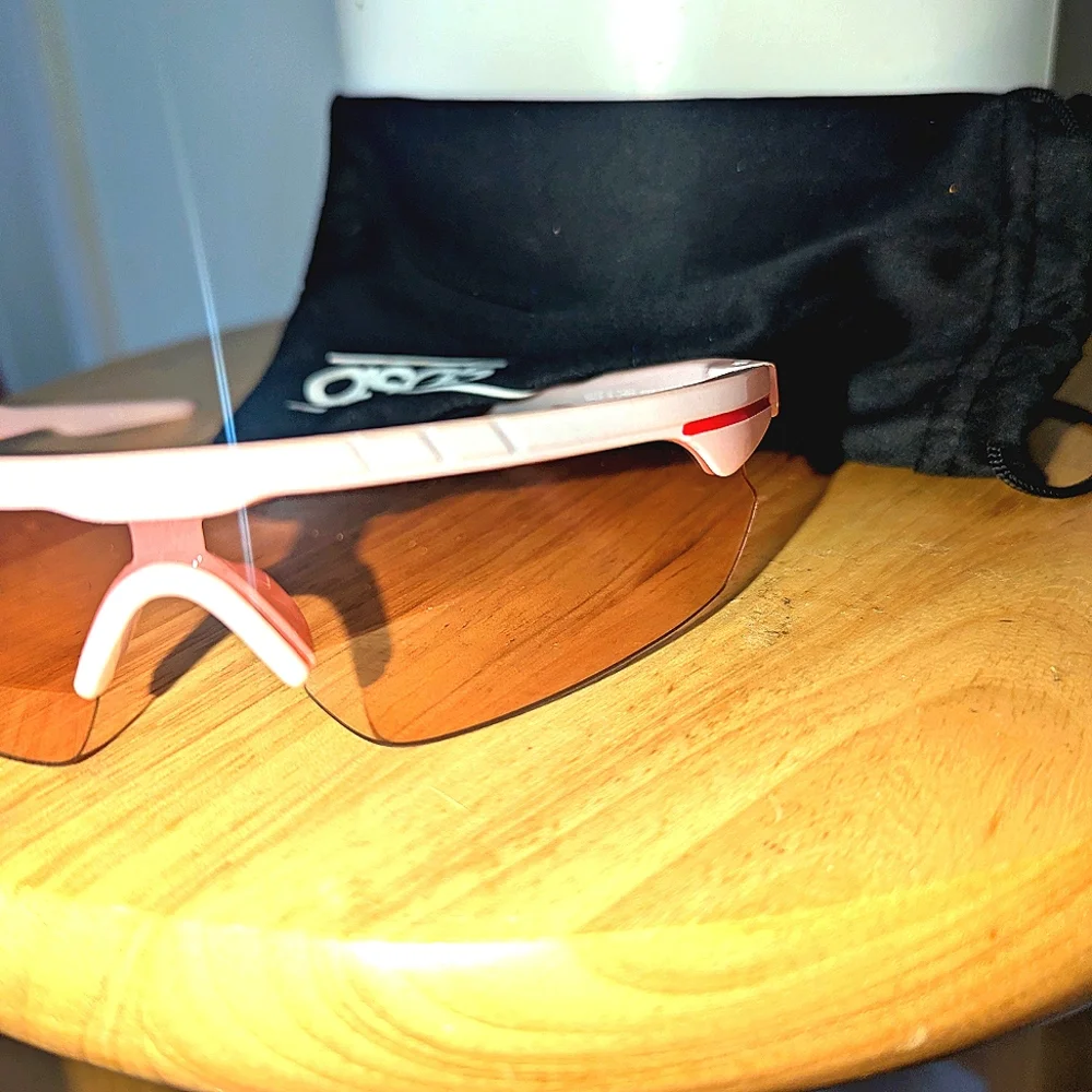 Asos Pink and Red Sports Sunglasses